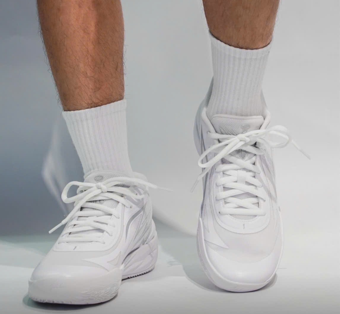 Giày Puma LaMelo Ball MB.02 Lo ‘White Silver’ 379419-01 - Ảnh 6