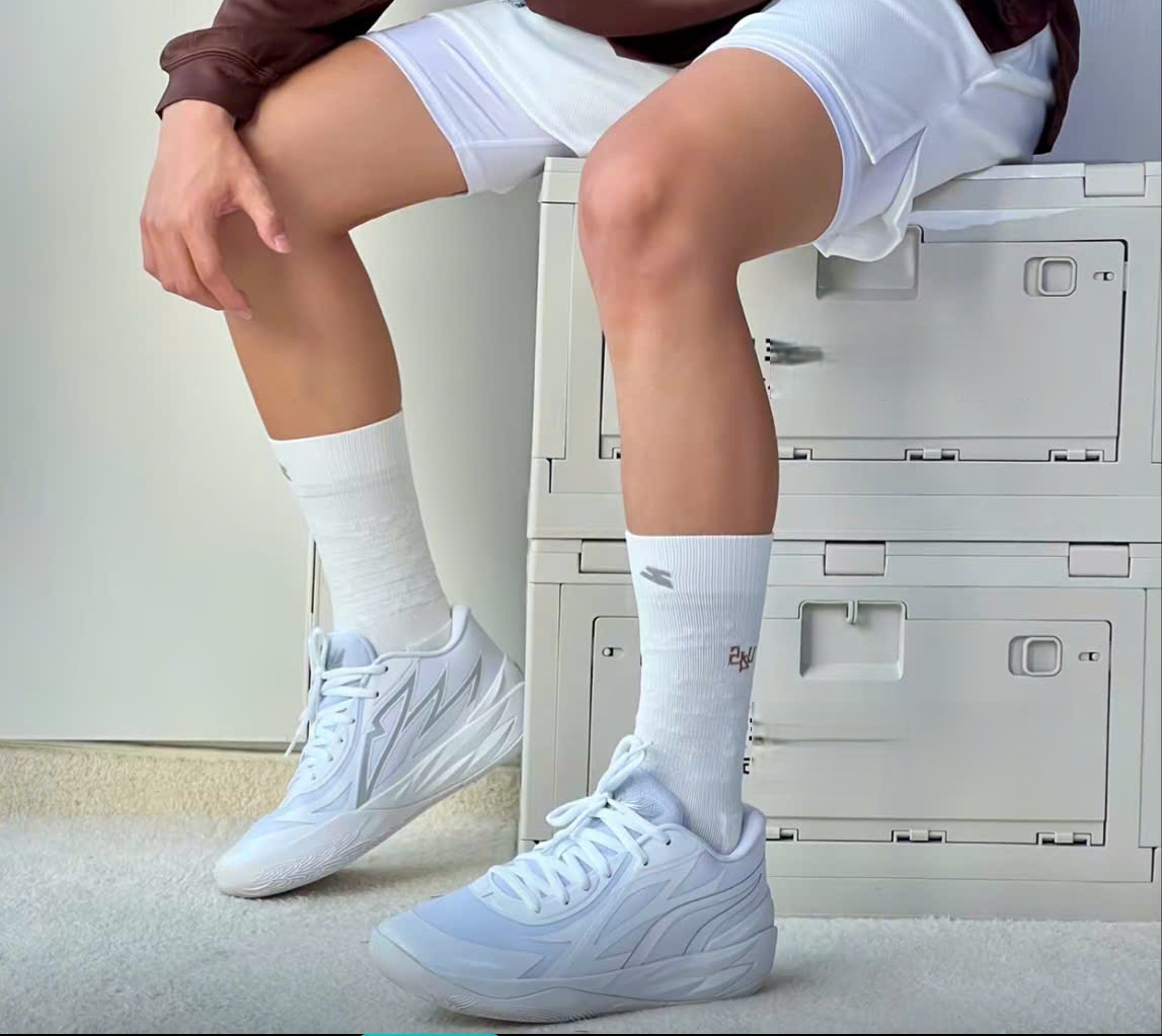 Giày Puma LaMelo Ball MB.02 Lo ‘White Silver’ 379419-01 - Ảnh 5