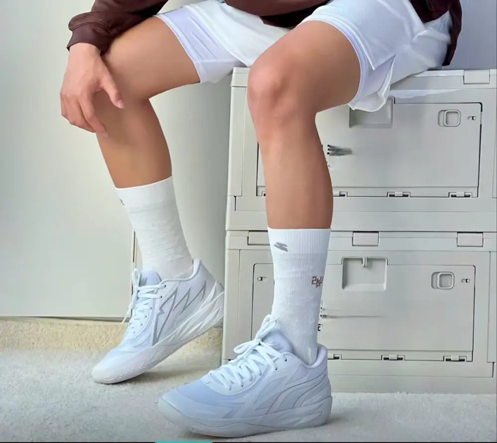 Giày Puma LaMelo Ball MB.02 Lo ‘White Silver’ 379419-01 - Ảnh 5