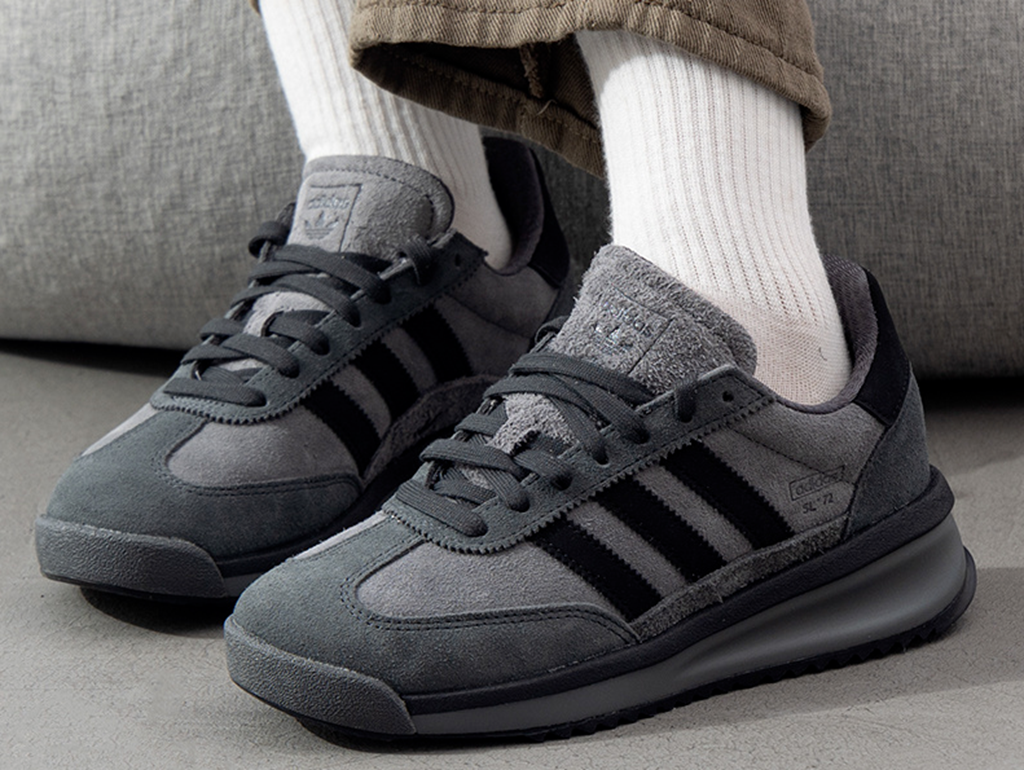 Giày Adidas SL 72 RTN ‘Grey Five Core Black’ JH5091 - Ảnh 5