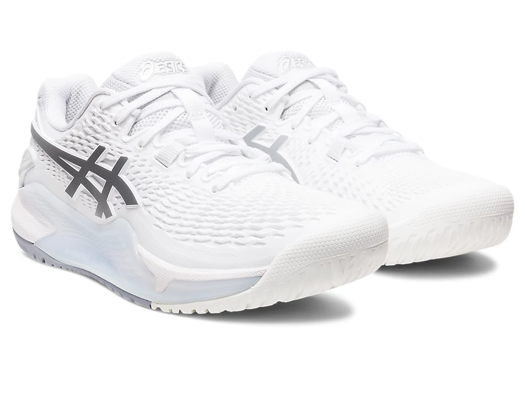 Giày Asics Gel Resolution 9 Wide ‘White Pure Silver’ 1042A226-100 - Ảnh 5
