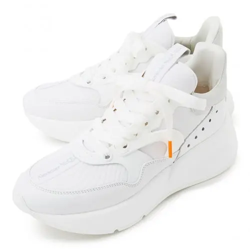 Giày Alexander McQueen Oversized Runner ‘White Ivory’ 604281-WHXI1-9071 - Ảnh 6