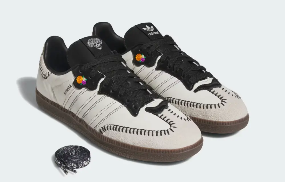 Alternative view of Giày Adidas Samba OG ‘Día de Muertos Pack Off White’ JI3931