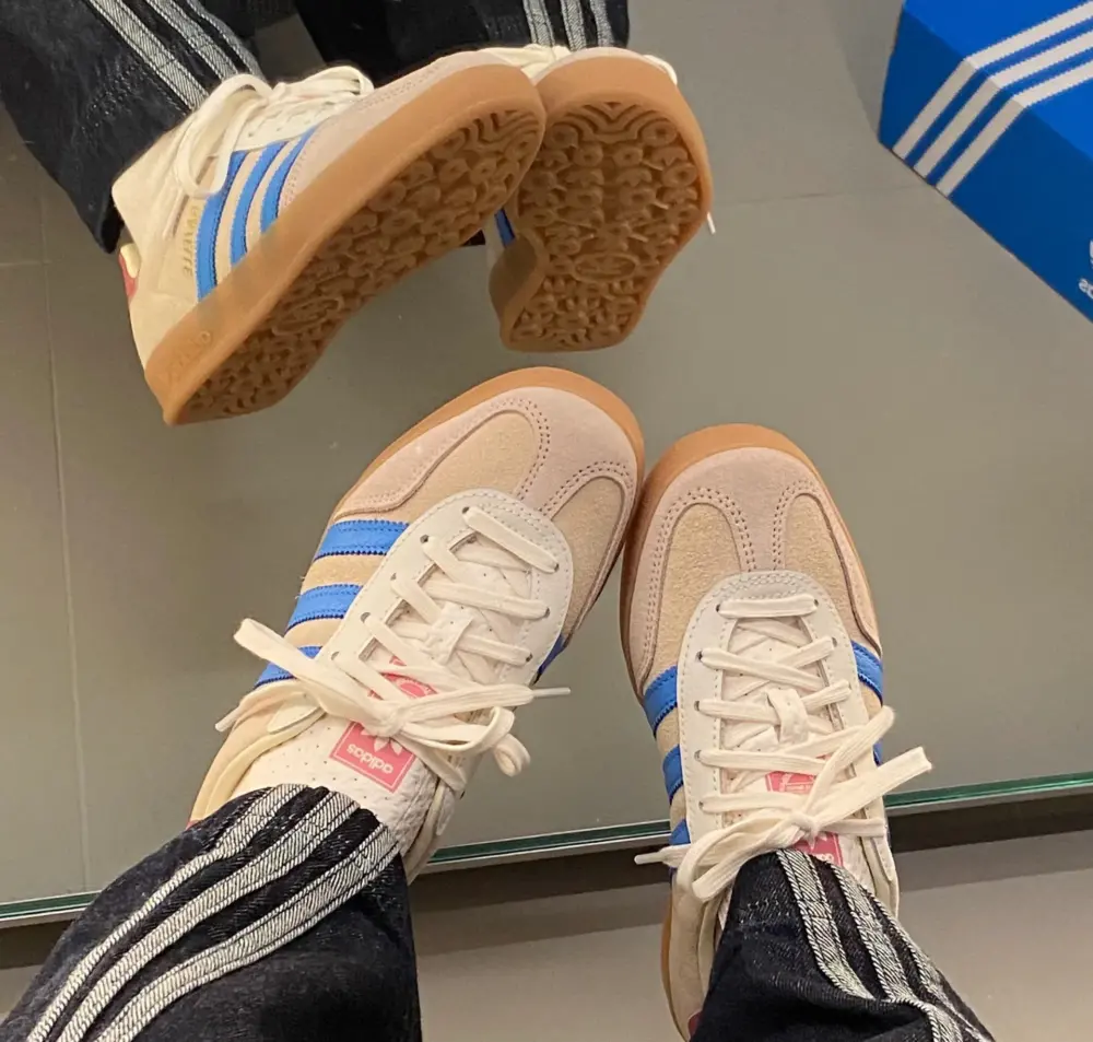 Alternative view of Giày Adidas Gazelle Indoor ‘Sand Strata Pulse Blue’ JQ0010