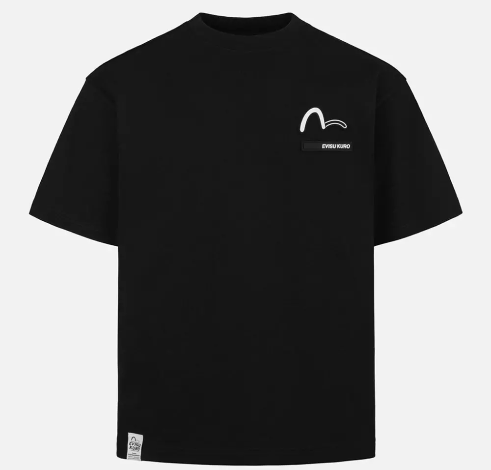 Áo Evisu Metallic Logo And Slogan ‘Black’ 2ESGNM5TS5030XXCT