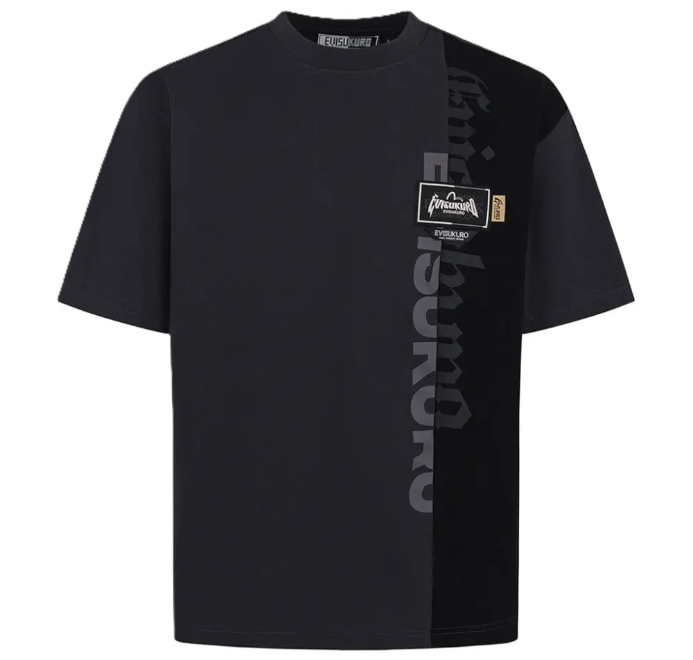 Áo Evisu Panel Design With Multi Labels ‘Black’ 2ESGNM5TS5034RXCT