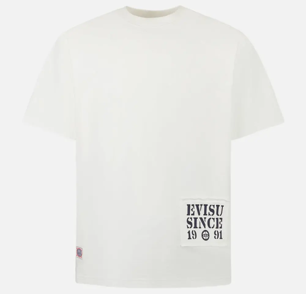 Áo Evisu Daicock Embroidery ‘White’ 2ESHTM5TS7021RXCT