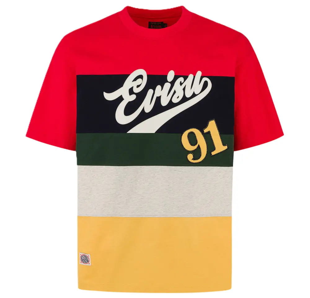 Áo Evisu Logo And “91” Appliqué ‘Multicolor’ 2ESHTM5TS7043RXCT