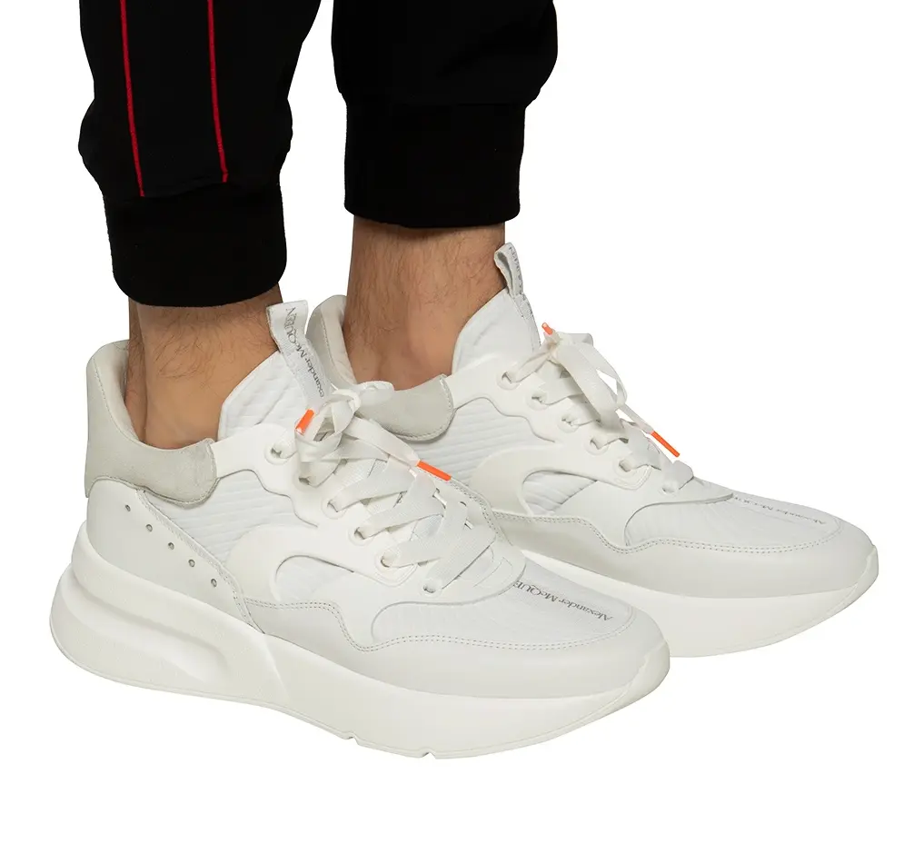 Giày Alexander McQueen Oversized Runner ‘White Ivory’ 604281-WHXI1-9071 - Ảnh 3