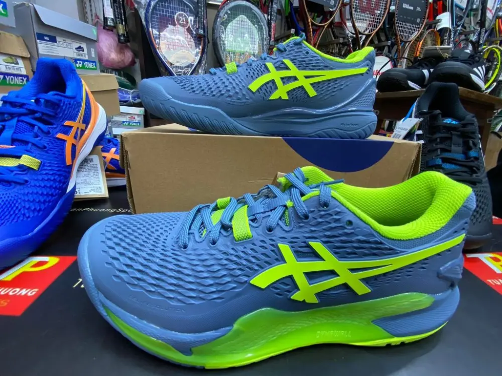 Giày Asics Gel Resolution 9 2E Wide ‘Mako Blue’ 1041A376-404 - Ảnh 7