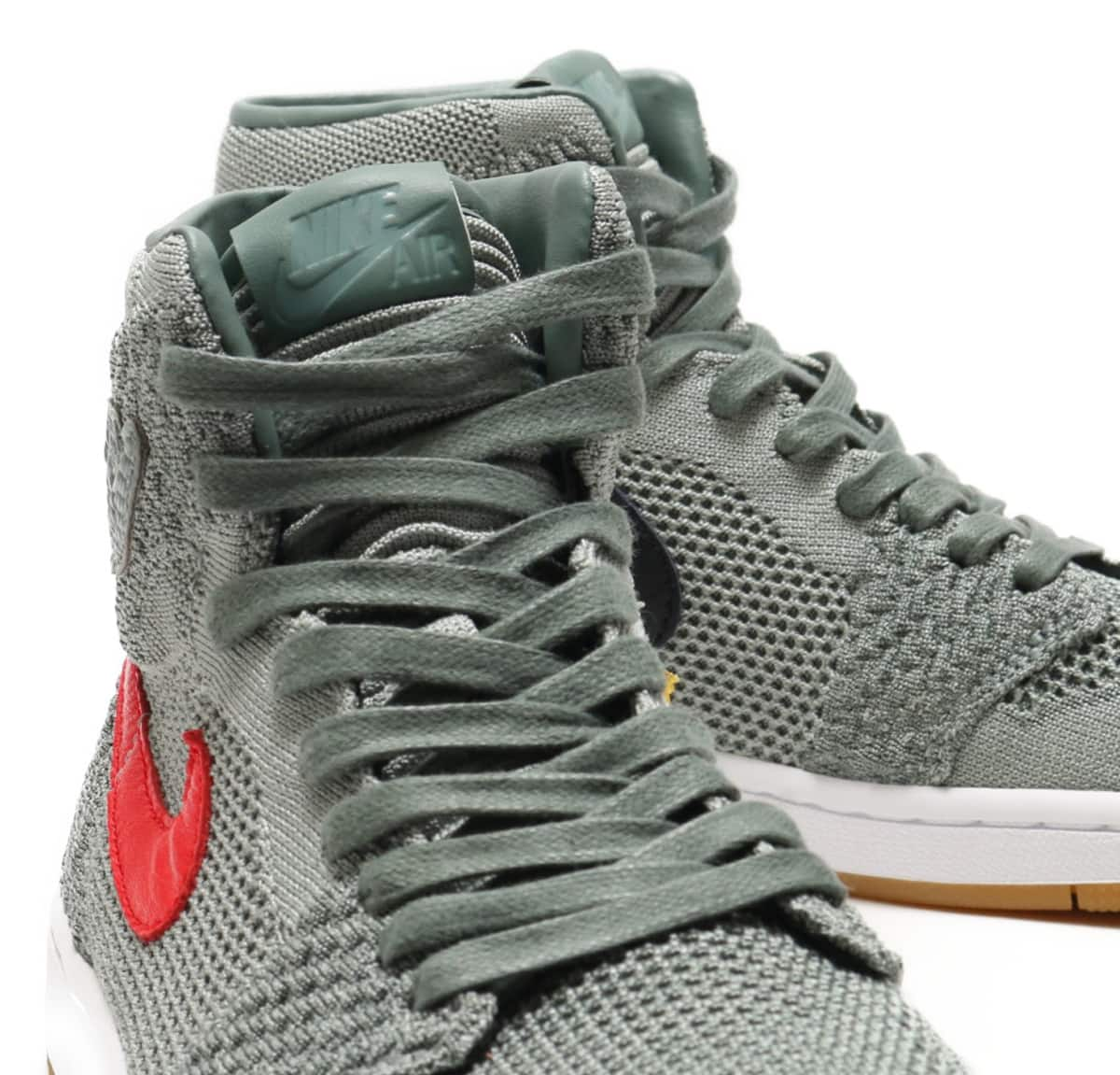 Giày Nike Air Jordan 1 Retro High Flyknit ‘Clay Green’ 919702-333 - Ảnh 5