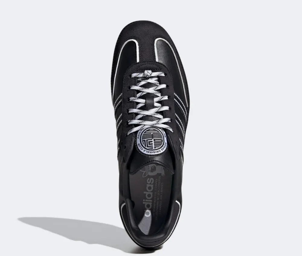 Giày Adidas TOC Samba OG ‘Black White Silver’ IF3918 - Ảnh 5