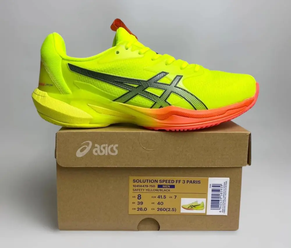Giày Asics Solution Speed FF 3 Paris ‘Safety Yellow’ 1041A479-750 - Ảnh 3