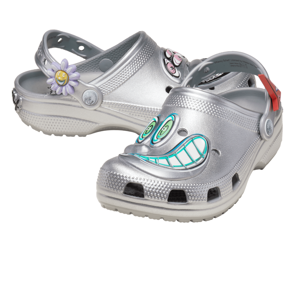 Alternative view of Dép Crocs x Kenny Scharf Classic Clog ‘Silver’ 209487-040
