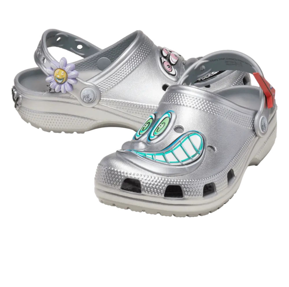 Alternative view of Dép Crocs x Kenny Scharf Classic Clog ‘Silver’ 209487-040