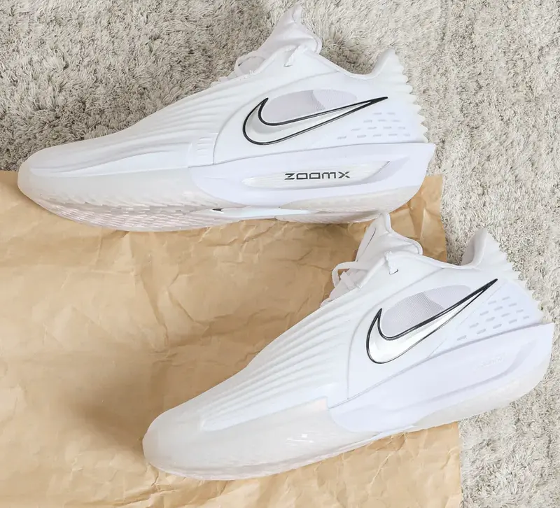 Giày Nike Air Zoom GT Cut 3 ‘Turbo White Metallic Silver’ HV9919-101 - Ảnh 3