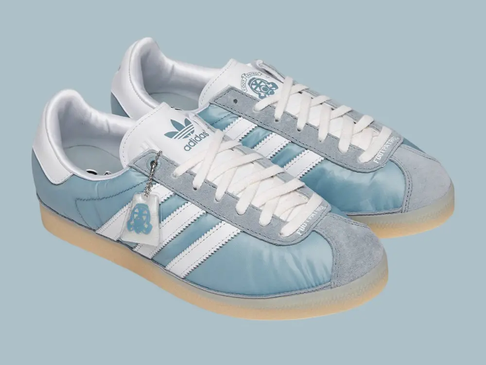 Giày Adidas Gazelle 85 Footpatrol ‘Light Grey’ IG4524 - Ảnh 5