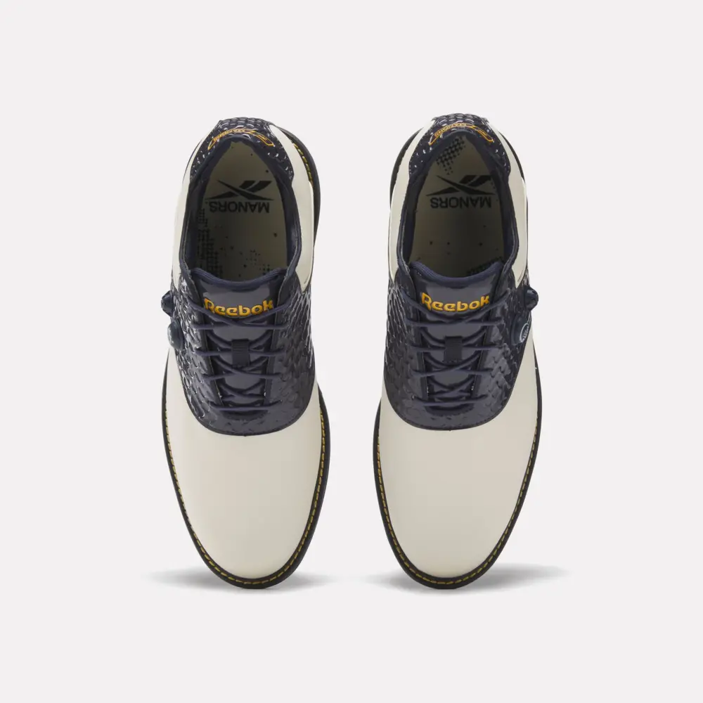 Giày Reebok OG Pump Golf Walking 'Navy Chalk Yellow' 100239156 - Ảnh 4