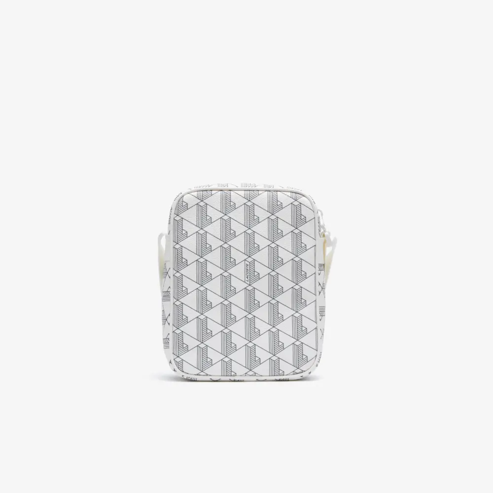 Túi Lacoste Monogram Print Camera Bag ‘White’ NH4094JX-F89 - Ảnh 4