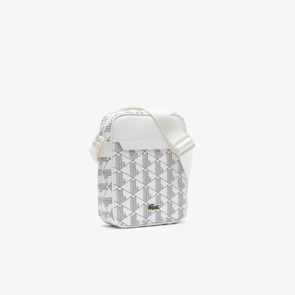Túi Lacoste Monogram Print Camera Bag ‘White’ NH4094JX-F89 - Ảnh 3