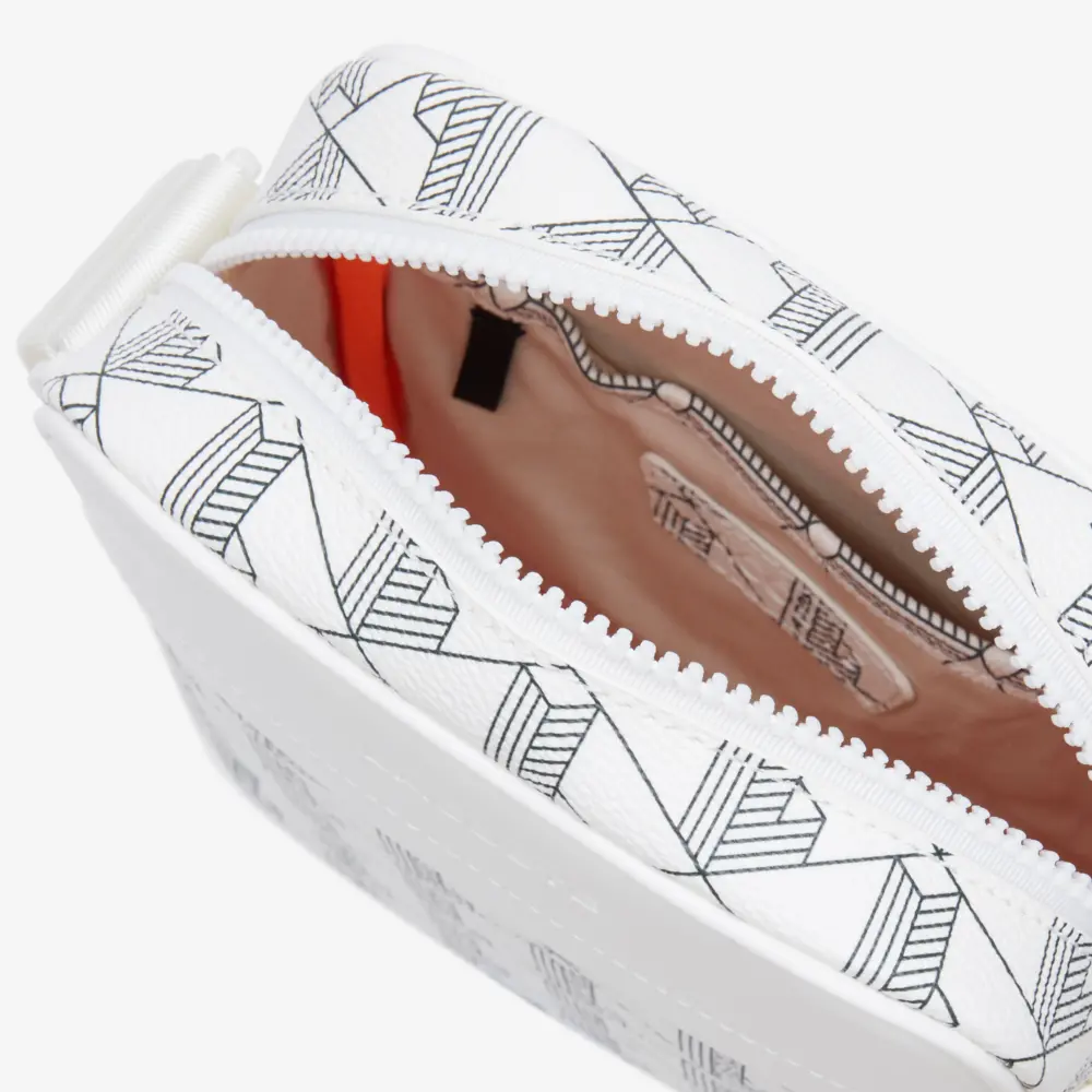 Alternative view of Túi Lacoste Monogram Print Camera Bag ‘White’ NH4094JX-F89