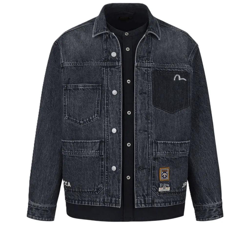 Áo Evisu Daicock Seagull Fit 2-in-1 ‘Grey’ 2ESHTM5DJ1048RXDN
