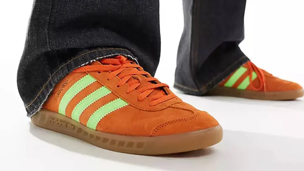 Alternative view of Giày Adidas Hamburg ‘Orange Solar Green’ IH5460