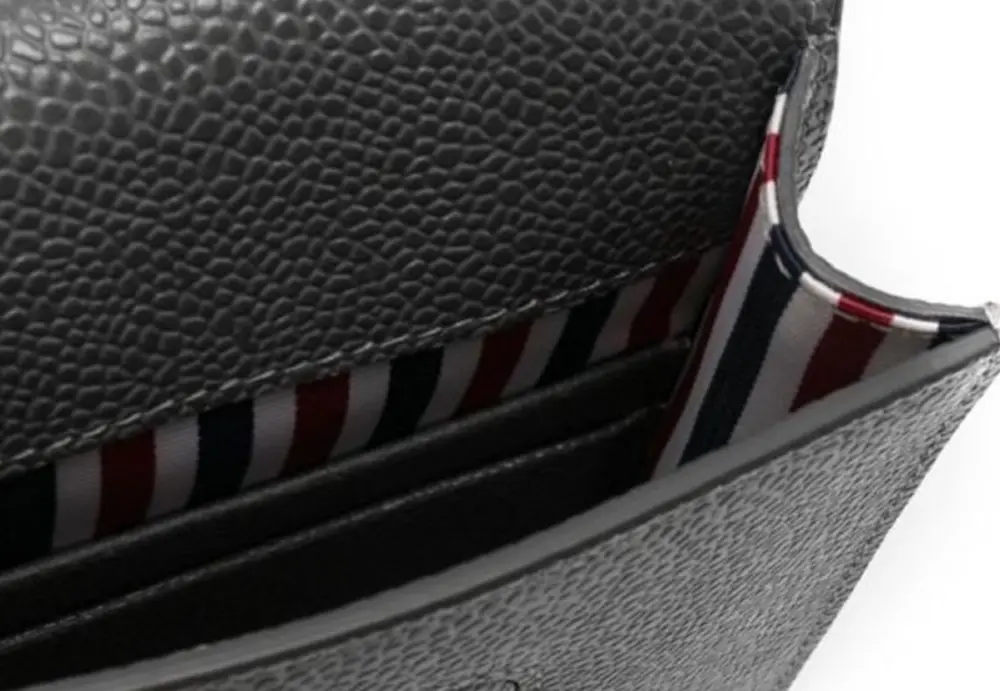 Túi Thom Browne Leather Phone Holder 'Grey' - Ảnh 3