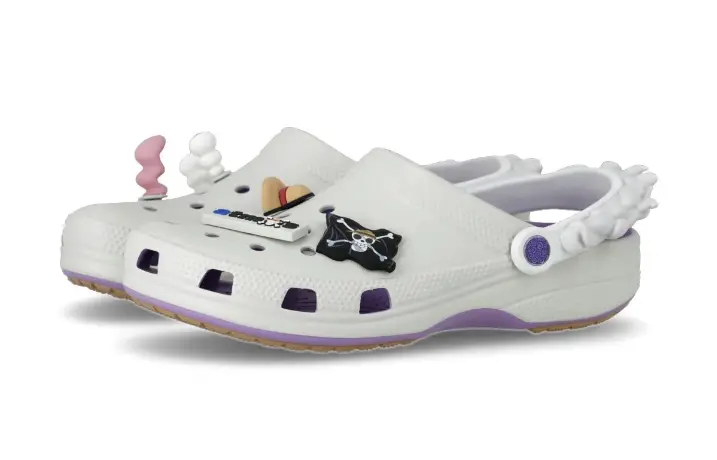 Dép Crocs Classic Clog ONE PIECE x atmos Luffy Gear 5 'Cloud White' 211181-5PR - Ảnh 4