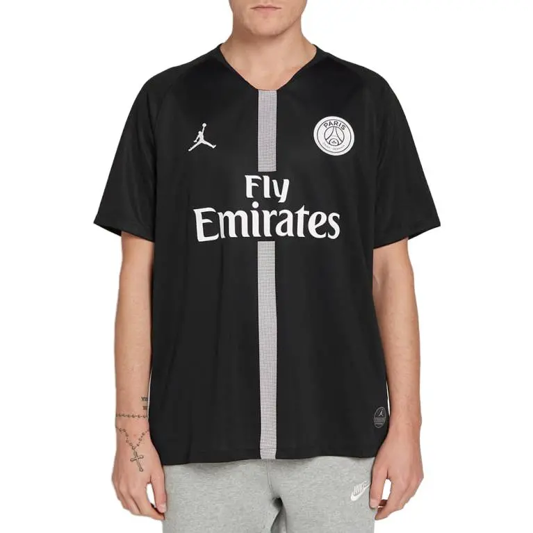 Alternative view of Áo Nike Air Jordan x Paris Saint-Germain Stadium Jersey ‘Black’ 919010-012