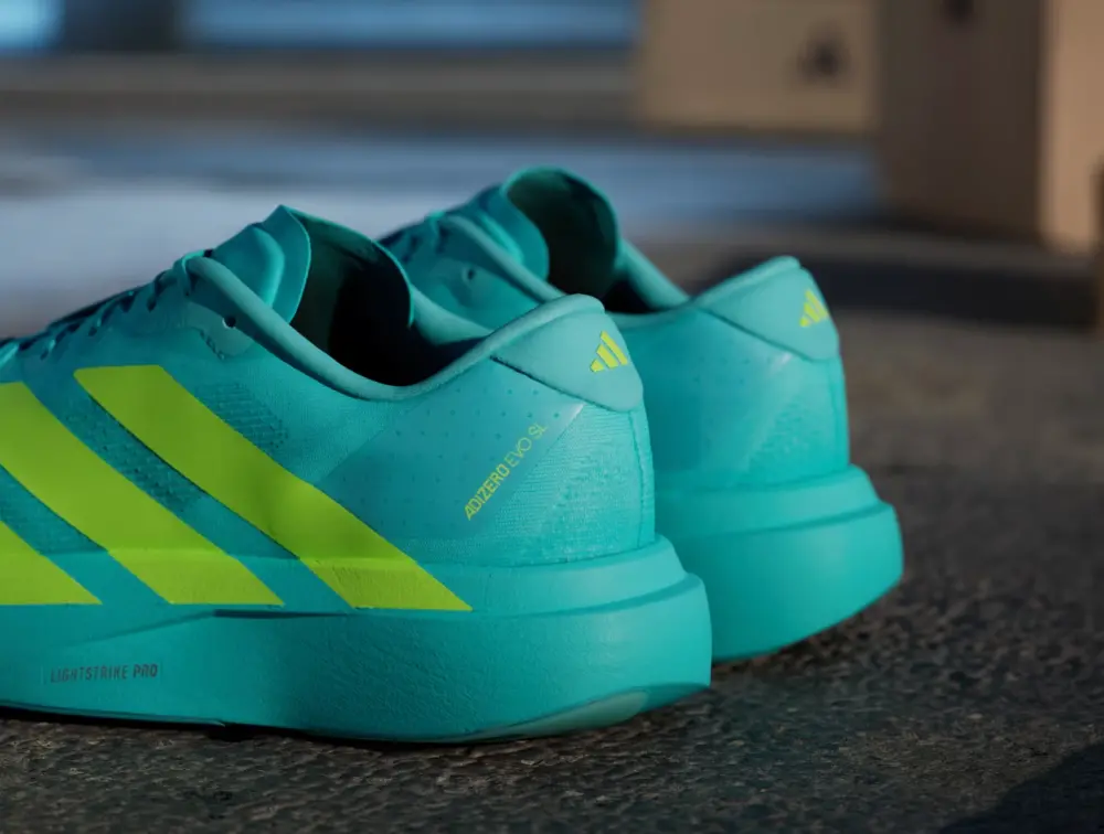Giày Adidas Adizero Evo SL ‘Flash Aqua Lucid Lemon’ JS4506 - Ảnh 4
