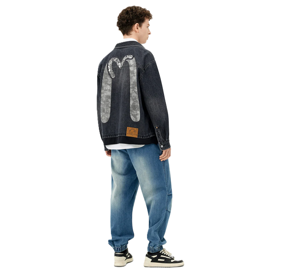 Alternative view of Áo Evisu Daicock Seagull Fit 2-in-1 ‘Grey’ 2ESHTM5DJ1048RXDN