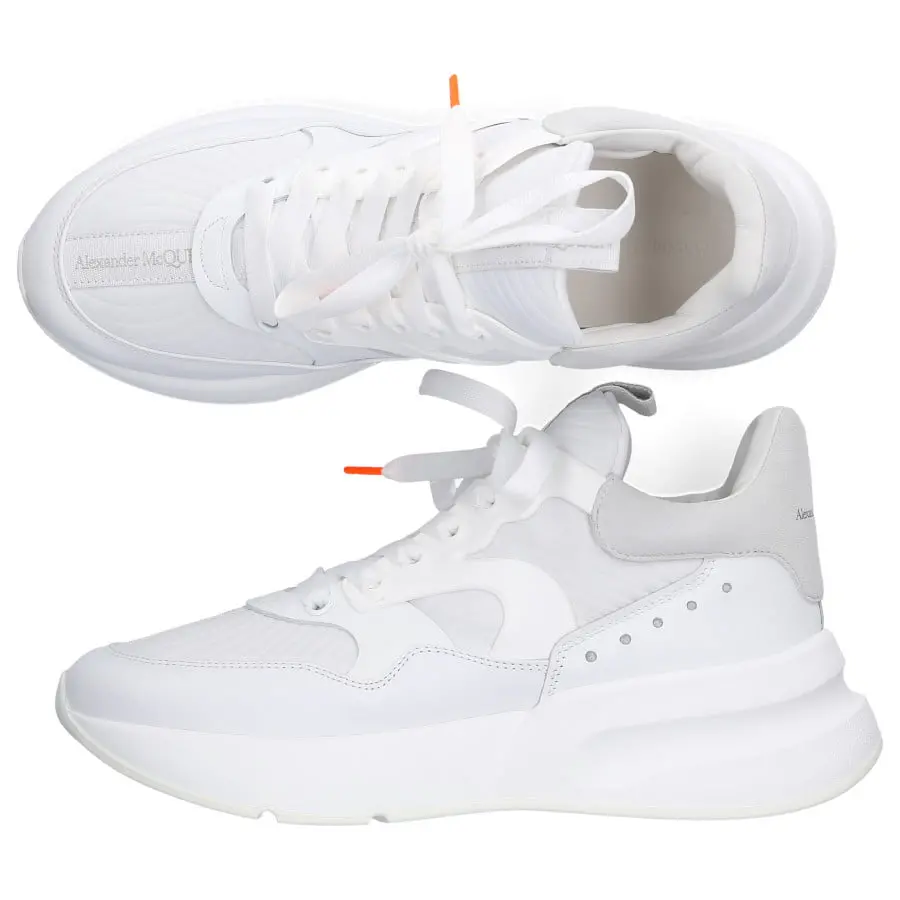 Giày Alexander McQueen Oversized Runner ‘White Ivory’ 604281-WHXI1-9071 - Ảnh 4