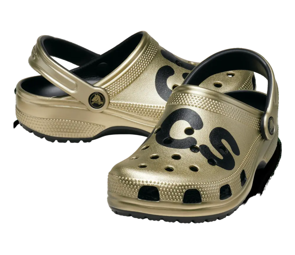 Dép Crocs Classic Metallic Logo Clog 'Gold Metallic' 210803-797 - Ảnh 4