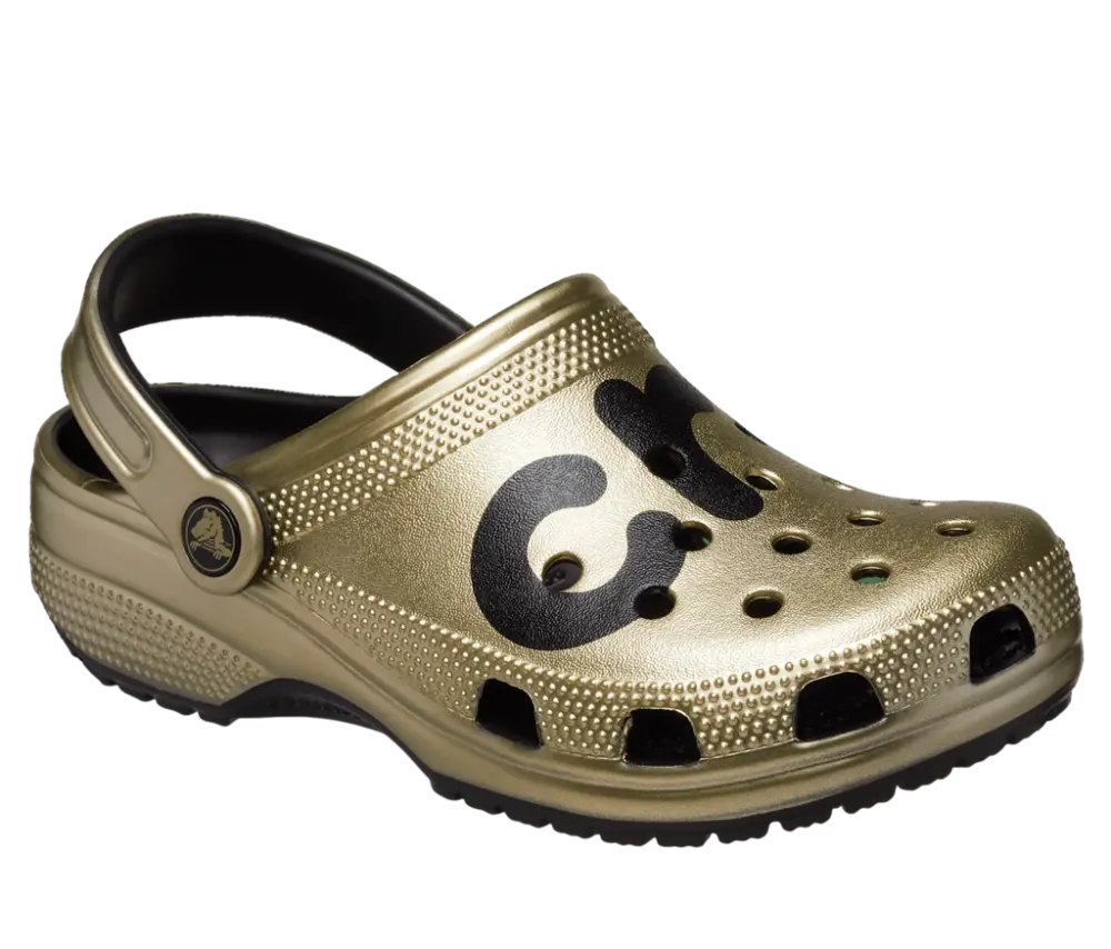 Dép Crocs Classic Metallic Logo Clog 'Gold Metallic' 210803-797 - Ảnh 3