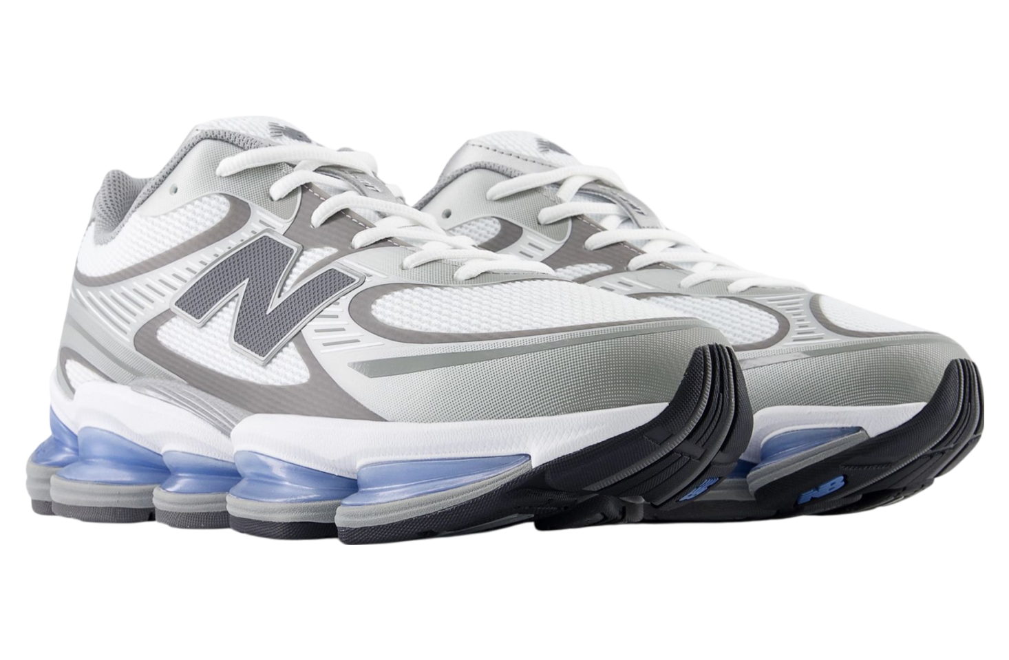 Giày New Balance Abzorb 2000 'White Grey Blue' U2000AA - Ảnh 2