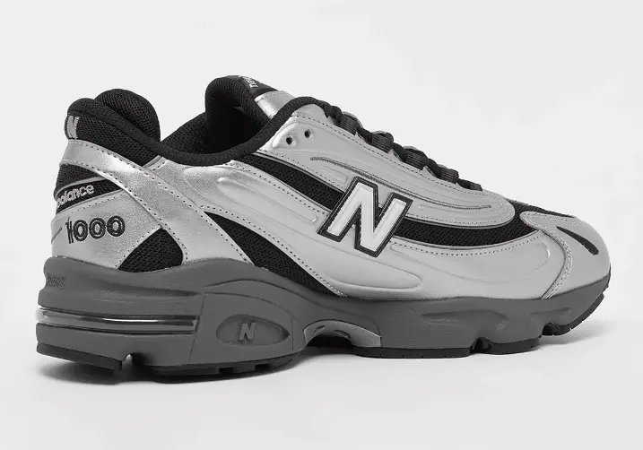 Alternative view of Giày New Balance 1000 'Black Silver Metallic' M1000EGR