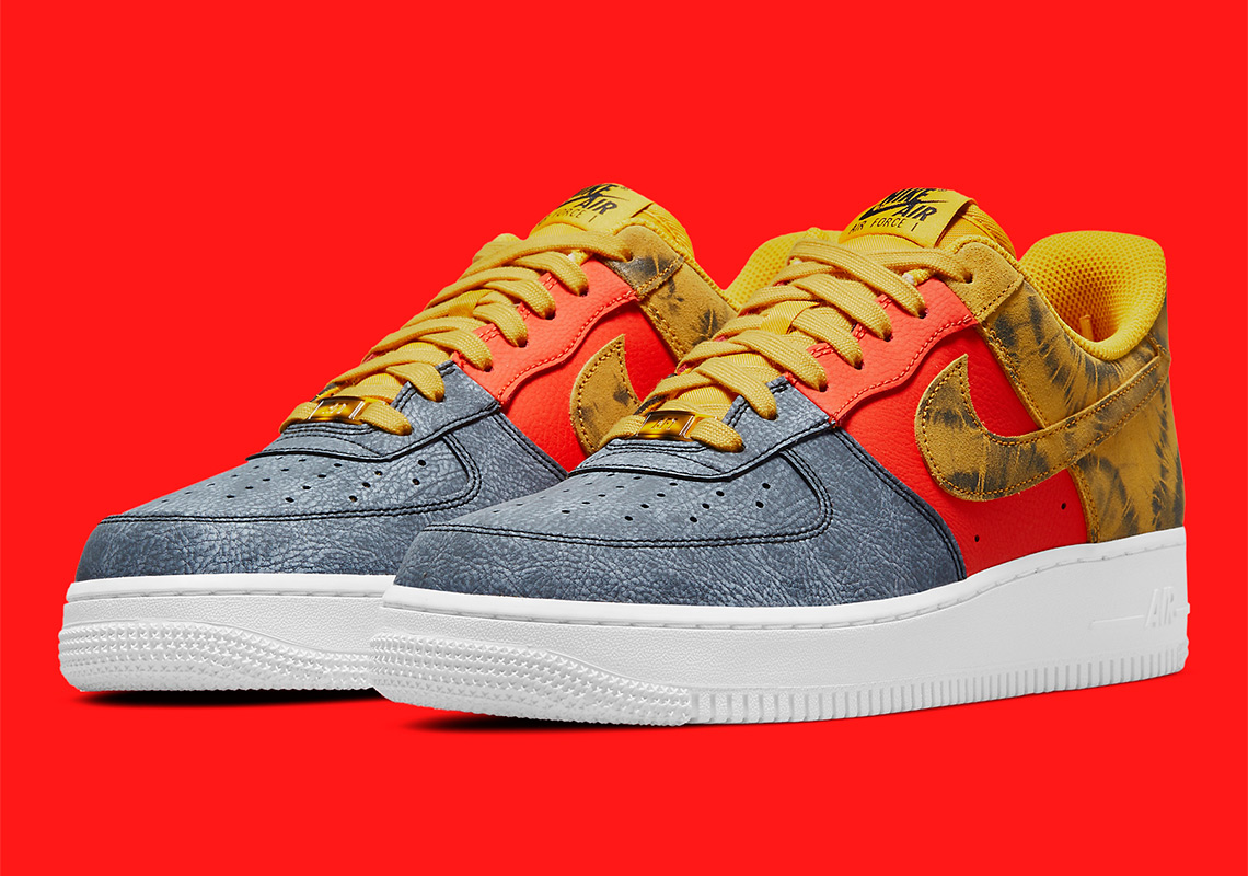 Giày Nike Air Force 1 ’07 LV8 ‘Dark Sulphur Tie-Dye’ CZ0337-700 - Ảnh 6