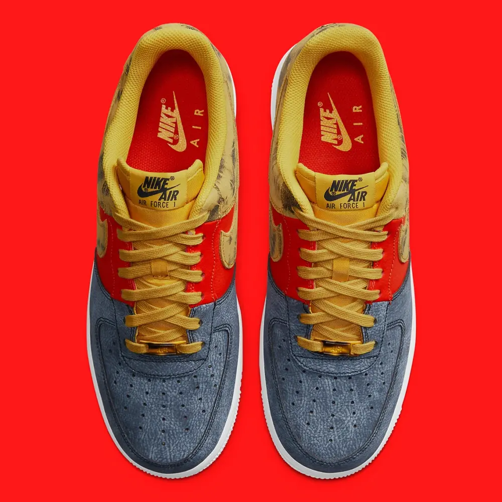 Giày Nike Air Force 1 ’07 LV8 ‘Dark Sulphur Tie-Dye’ CZ0337-700 - Ảnh 3