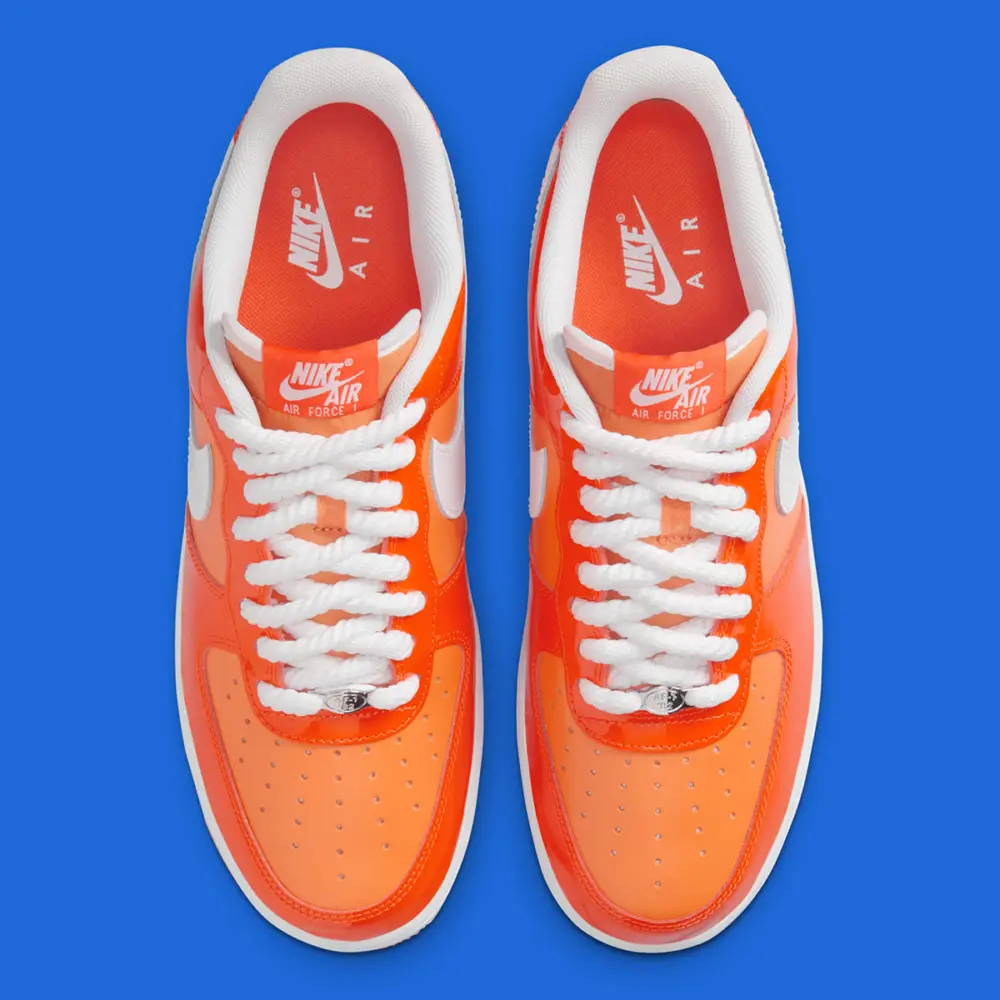 Giày Nike Air Force 1 Low ’07 ‘Orange White Patent’ HV9405-800 - Ảnh 4