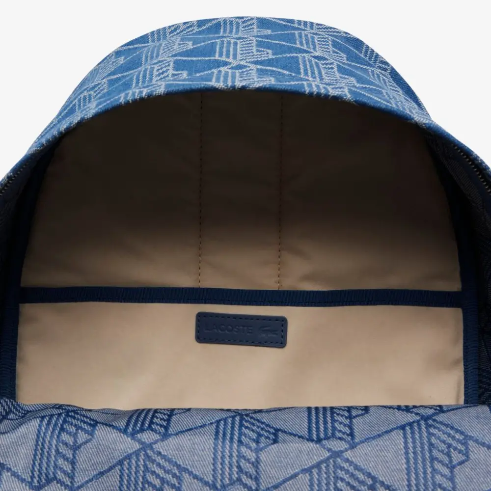 Balo Lacoste Neocroc Jacquard Motif Backpack ‘Blue’ NU4871NZ-Q74 - Ảnh 3