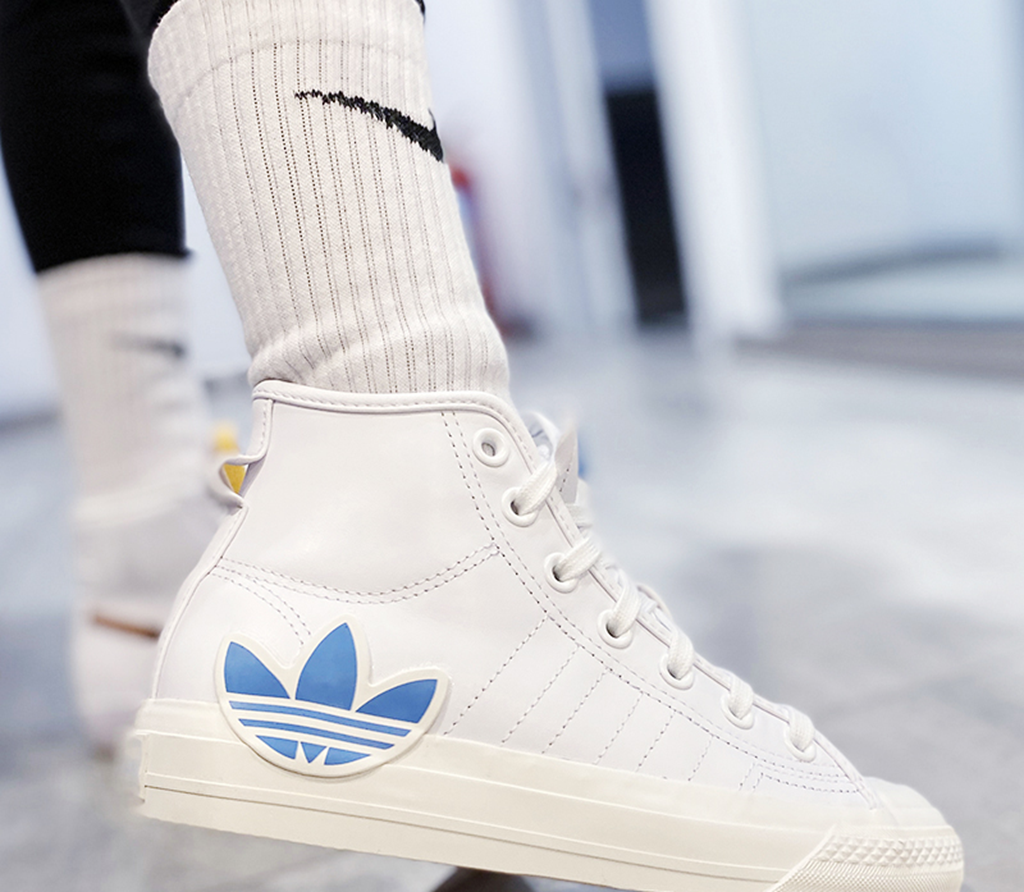 Giày Adidas Originals Nizza Hi DL ‘White’ FX8497 - Ảnh 4