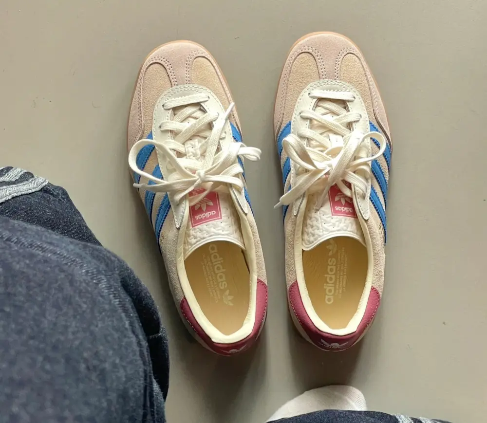 Giày Adidas Gazelle Indoor ‘Sand Strata Pulse Blue’ JQ0010 - Ảnh 4