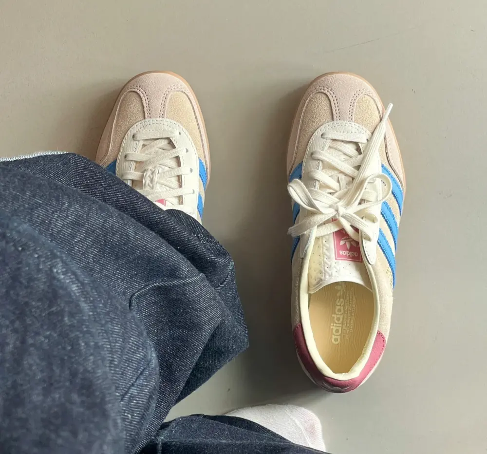 Giày Adidas Gazelle Indoor ‘Sand Strata Pulse Blue’ JQ0010 - Ảnh 3