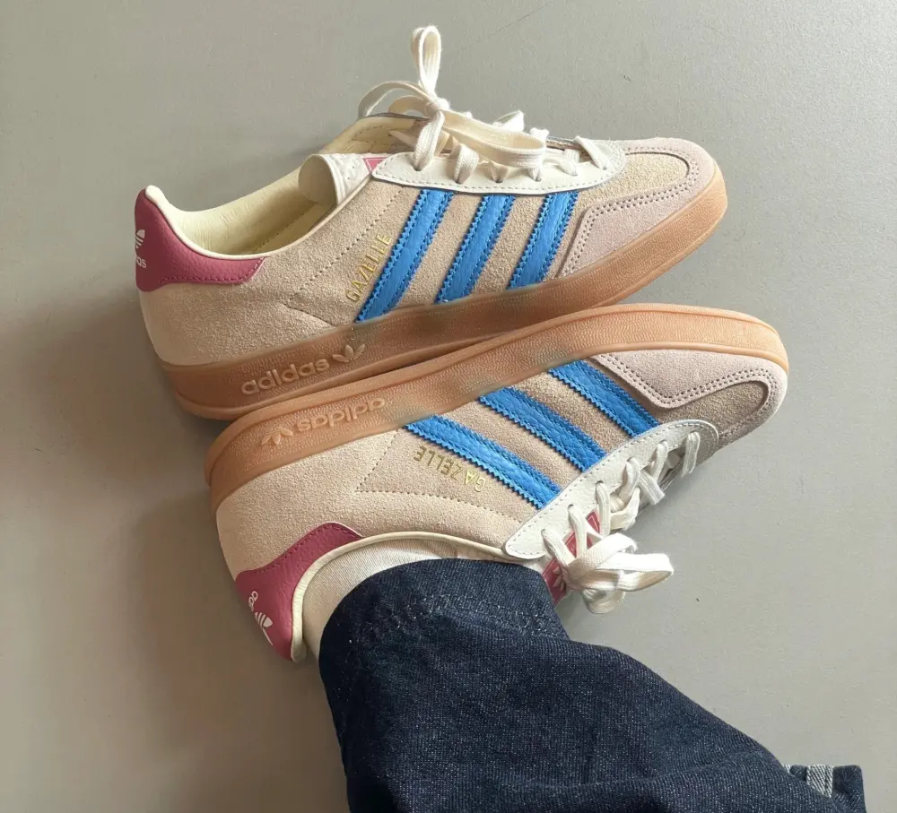 Giày Adidas Gazelle Indoor ‘Sand Strata Pulse Blue’ JQ0010 - Ảnh 5