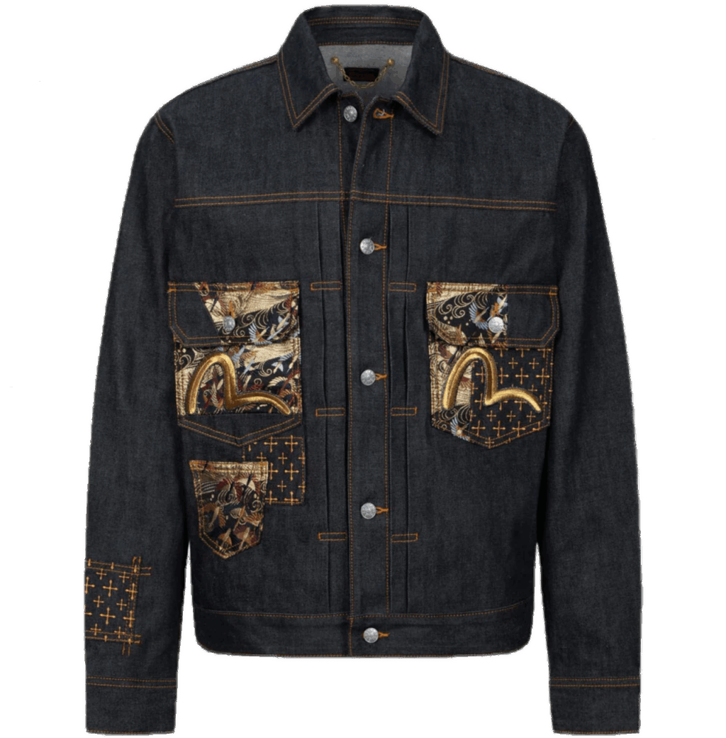 Áo Evisu Denim Jackets ‘Black’ 2ESHTM4DJ7001RXDP