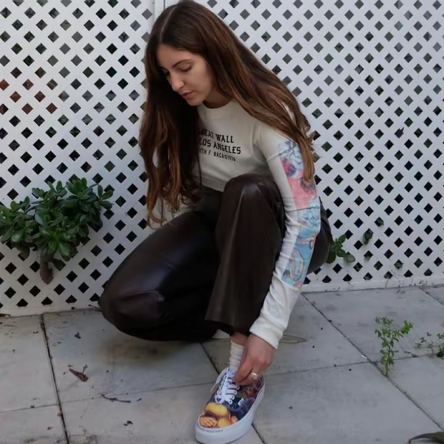 Giày Vans Authentic x MOCA ‘Triumph of the Hearts’ VN0A5KRDYQ8 - Ảnh 4