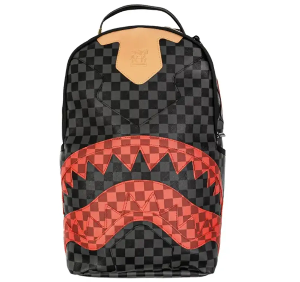 Balo SPRAYGROUND PVC Polyvinyl Chloride 'Black Red' 910B6781NSZ