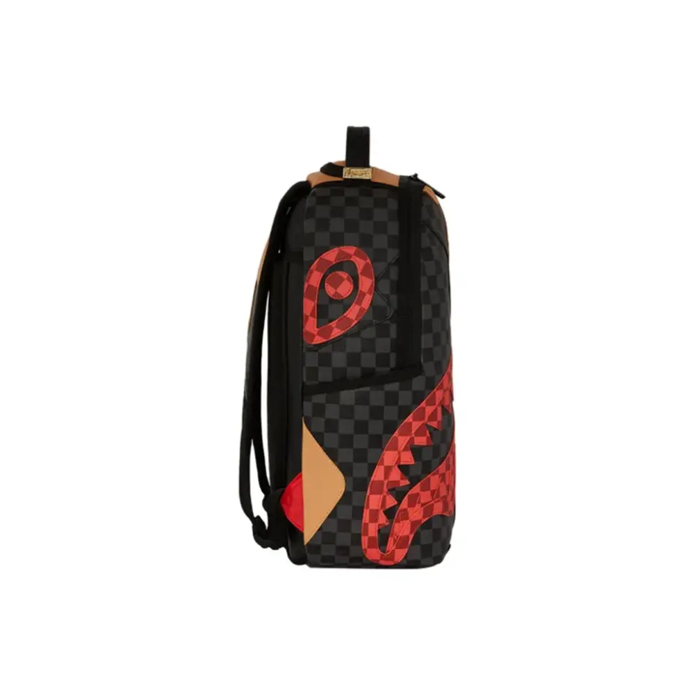 Balo SPRAYGROUND PVC Polyvinyl Chloride 'Black Red' 910B6781NSZ - Ảnh 5