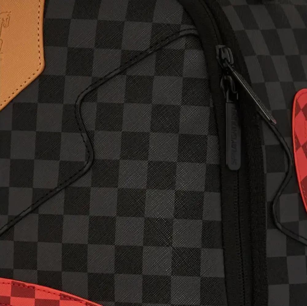 Balo SPRAYGROUND PVC Polyvinyl Chloride 'Black Red' 910B6781NSZ - Ảnh 3